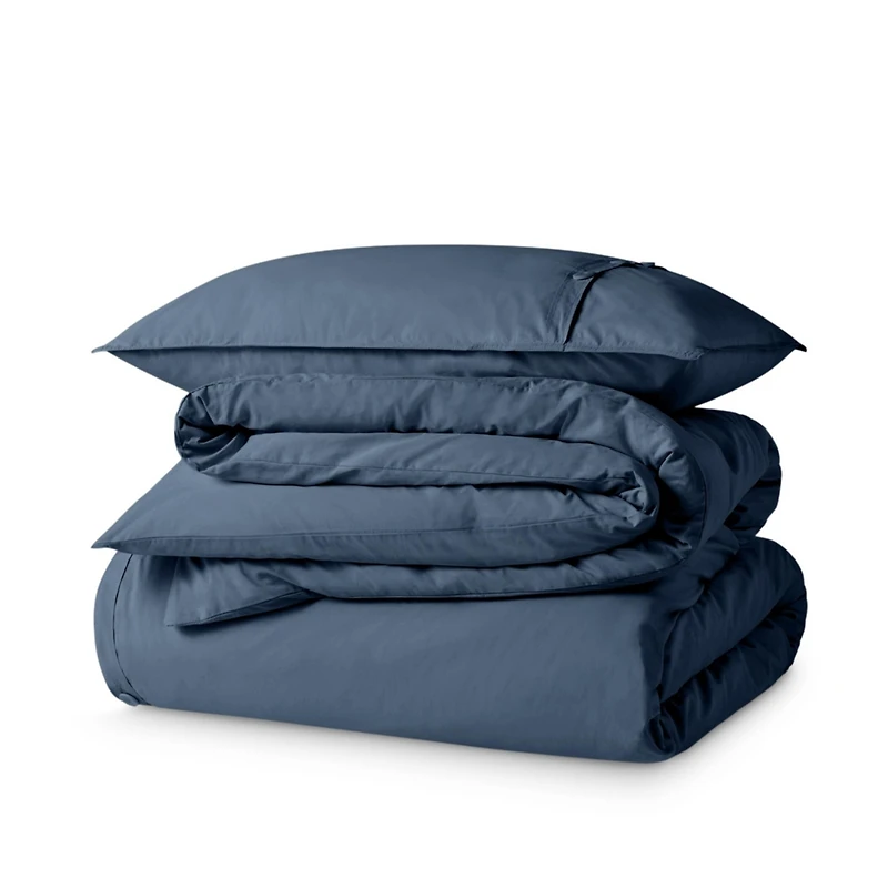 Bare Home Organic Cotton Percale Duvet Cover Set Twin/Twin XLong