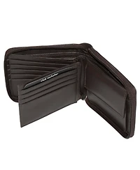 Club Rochelier Men's Zip Around Billfold Wallet