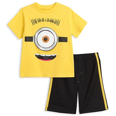 Despicable Me Boys Minions T-Shirt and Shorts Outfit Set to