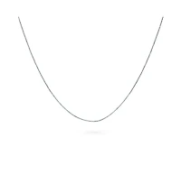 Bling Jewelry Box Chain Link 1MM Thin 10 Gauge Necklace Gold Plated .925 Sterling Silver