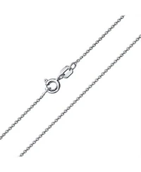 Bling Jewelry Sterling Silver Rolo Chain Necklace 60 Gauge Round Link Made In Italy