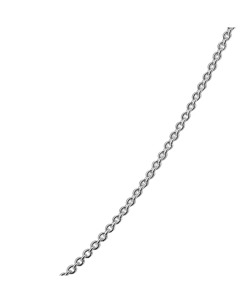 Bling Jewelry Fine Italian Rolo Link Cable Chain Necklace 14K Yellow Plated Silver 16-24 Inch