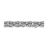 Bling Jewelry Thick Strong Biker Jewelry Hip Hop Gangster Heavy Mechanic Link Byzantine Chain Bracelet Stainless Steel 9 Inch