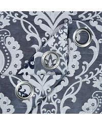 Chanasya Premium Damask Pattern Luxury Beige Curtains - 96 Inch Panels with Grommets - for Living Room Windows Bedroom Kitchen Dining