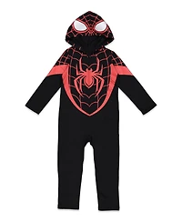 Avengers Toddler Boys Marvel Captain America Iron Man Zip Up Cosplay Coverall