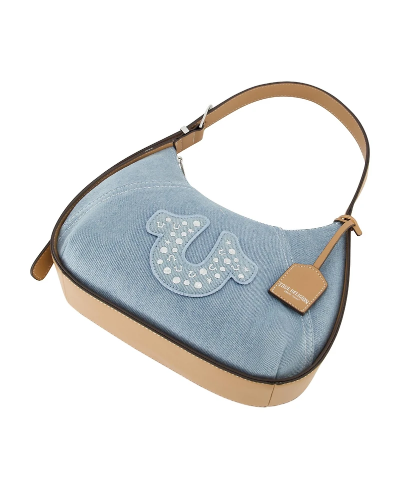 True Religion Religon Strudded logo Denim Hobo