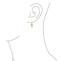 Bling Jewelry Two Tone Bird Animal Wise Graduate Dangling Owl Pendant Necklace Dangle Earrings Jewelry Set Yellow 14k Gold Plated .925 Sterling Silver