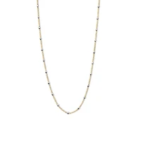 Non-Tarnishing 14k Gold-Filled Chain With Sterling Silver Beads Necklace