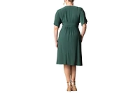 Kiyonna Women's Plus Gia A-Line Midi Dress with Pockets