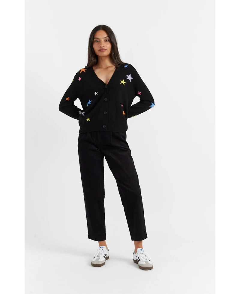 Chinti & Parker Women's Wool-Cashmere Star Cardigan