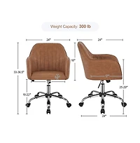 Yaheetech Modern Desk Chair Height-Adjustable Computer