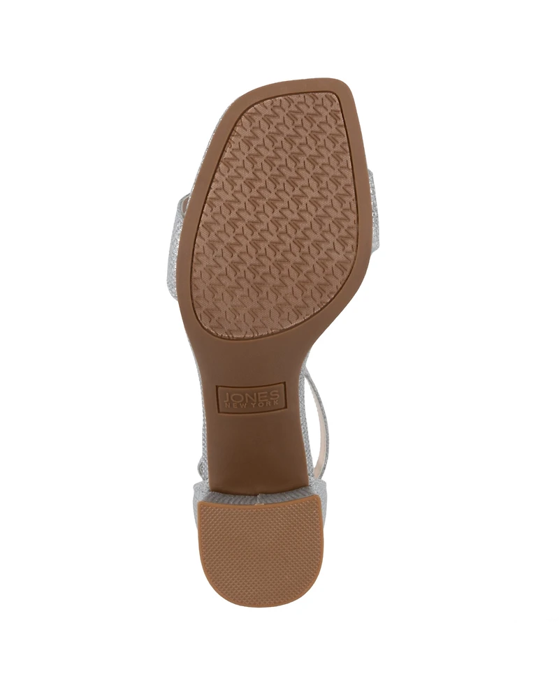 Jones New York Women's Early Two Piece Block Heel Dress Sandals