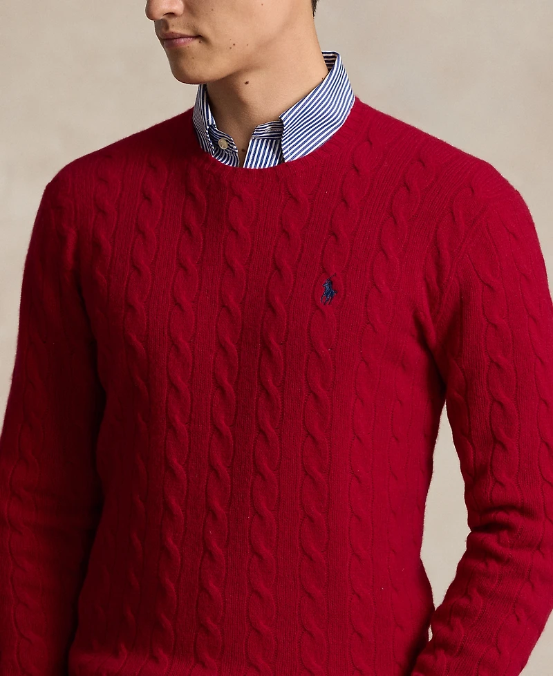 Polo Ralph Lauren Men's Wool-Cashmere Cable-Knit Sweater