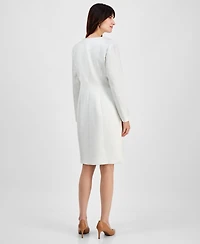 Le Suit Women's Jewel-Neck Topper & Empire-Seam Midi Dress Set