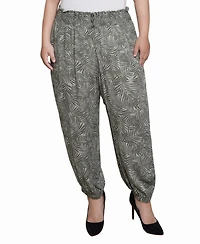 Ny Collection Plus Smock-Waist Pants