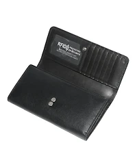 Club Rochelier Ladies Leather Clutch Wallet with Checkbook and Gusset