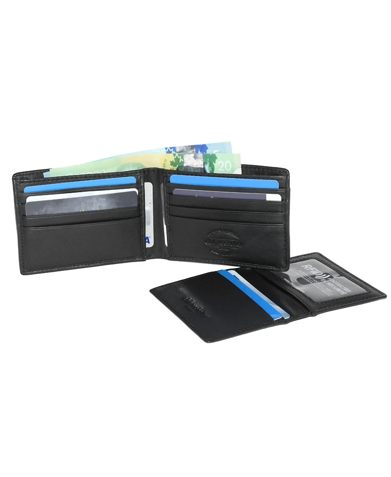 Club Rochelier Men's Slim Fold Wallet with Removable Id