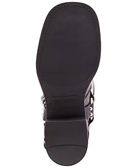 Steve Madden Women's Rocky Knee-High Buckled Moto Boots