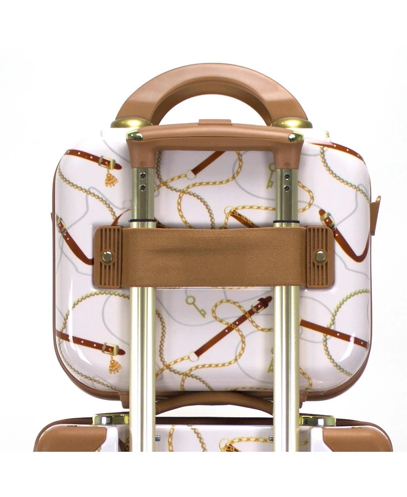 World Traveler Gatsby Vintage-Like Trunk Style Cosmetic Case