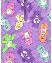 Care Bears Girls Half Zip Drop Shoulder Woobie Sweatshirt to (4 - 14-16)