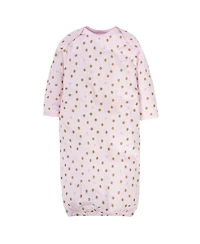 Gerber Baby Girls 4-Pack Gowns, Golden Floral, 0-6 Months