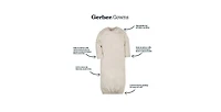 Gerber Baby Girls 4-Pack Gowns, Golden Floral, 0-6 Months
