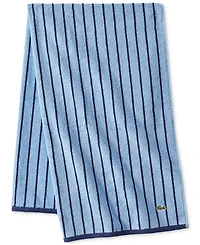 Lacoste Home Centre Mark Cotton Jacquard Stripe Bath Towel, 30" x 52"