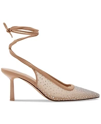 Madden Girl Brigitte-r Rhinestone Pointed-Toe Lace-Up Pumps
