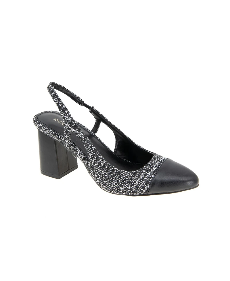 BCBGeneration Women's Darrin Cap Toe Slingback Heeled Pumps