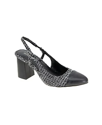 BCBGeneration Women's Darrin Cap Toe Slingback Heeled Pumps