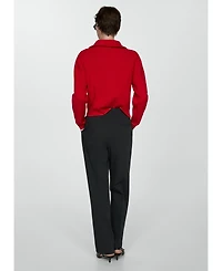 Mango Women's Zip Neck Jumper