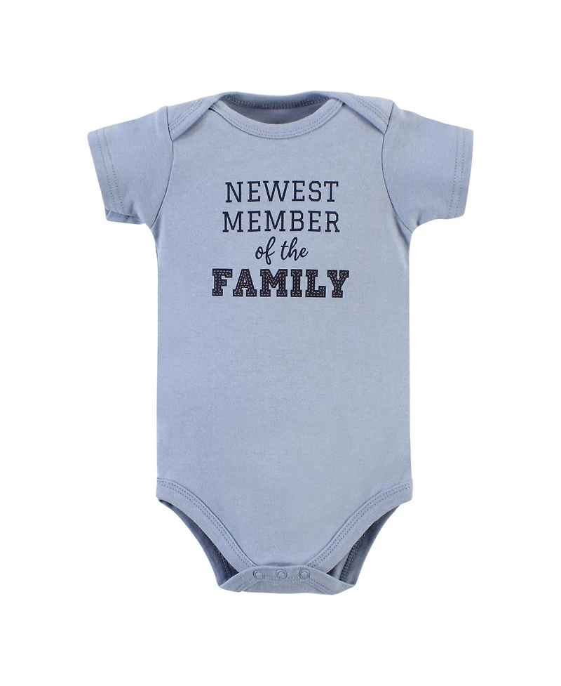 Hudson Baby Boys Essential Cotton Bodysuits 5-Piece Set