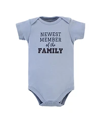 Hudson Baby Boys Essential Cotton Bodysuits 5-Piece Set