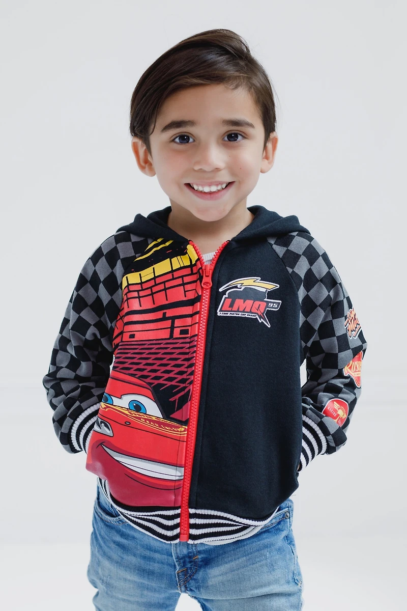 Cars Toddler Boys the Incredibles Winnie Pooh French Terry Zip Up Hoodie