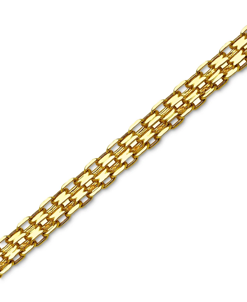 Polished Bismark Link 18" Statement Necklace in 10k Gold