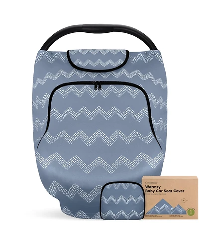 KeaBabies Warmzy Baby Car Seat Cover, Universal Stretch Fit Infant Carseat Covers for Babies, Winter Canopy