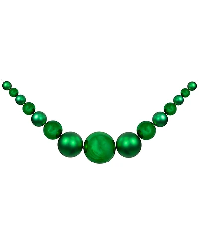 Northlight 6' Shiny and Matte Shatterproof Ball Christmas Swag