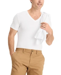 Jockey Men's Smooth Fit Stretch V-Neck T-Shirts, Pack of 3