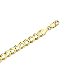 30" Open Curb Link Chain Necklace (8mm) in Solid 10k Gold