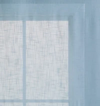 Kate Aurora Coordinating 4 Piece Geometric & Solid Curtain Set - 38 in. W x 96 L, Aqua