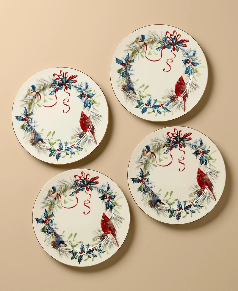 Lenox Winter Greetings Dinner Plates, Set of 4