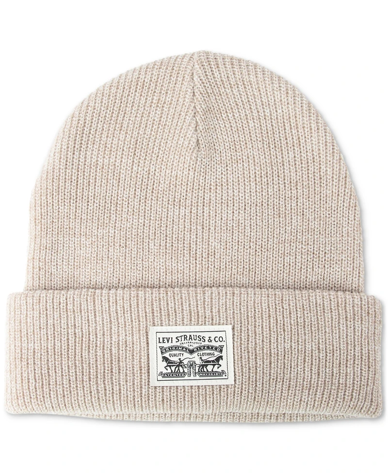 Levi's Men's Ribbed Logo Beanie