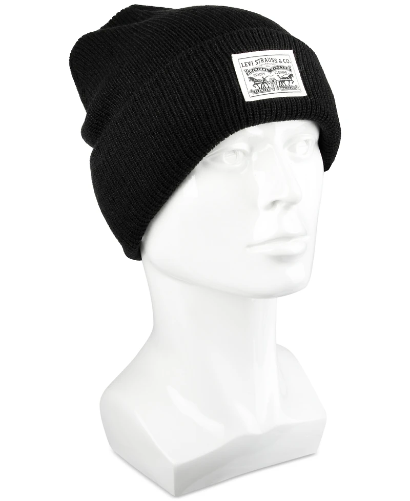 Levi's Men's Ribbed Logo Beanie