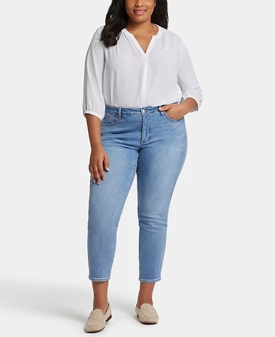 Nydj Plus Stella Tapered Ankle Jeans