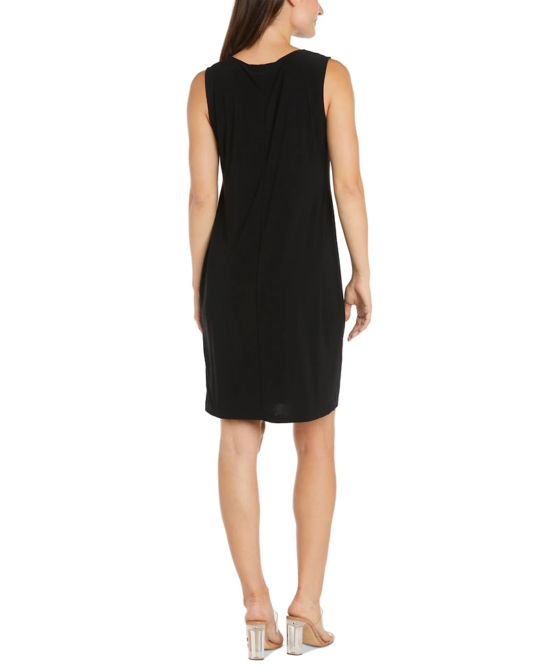 R & M Richards Women's 2Pc. Rhinestone-Trim Sheath Dress Open-Front Jacket