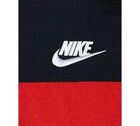 Nike Little Boys Outdoor Woven Hooded Colorblocked Jacket