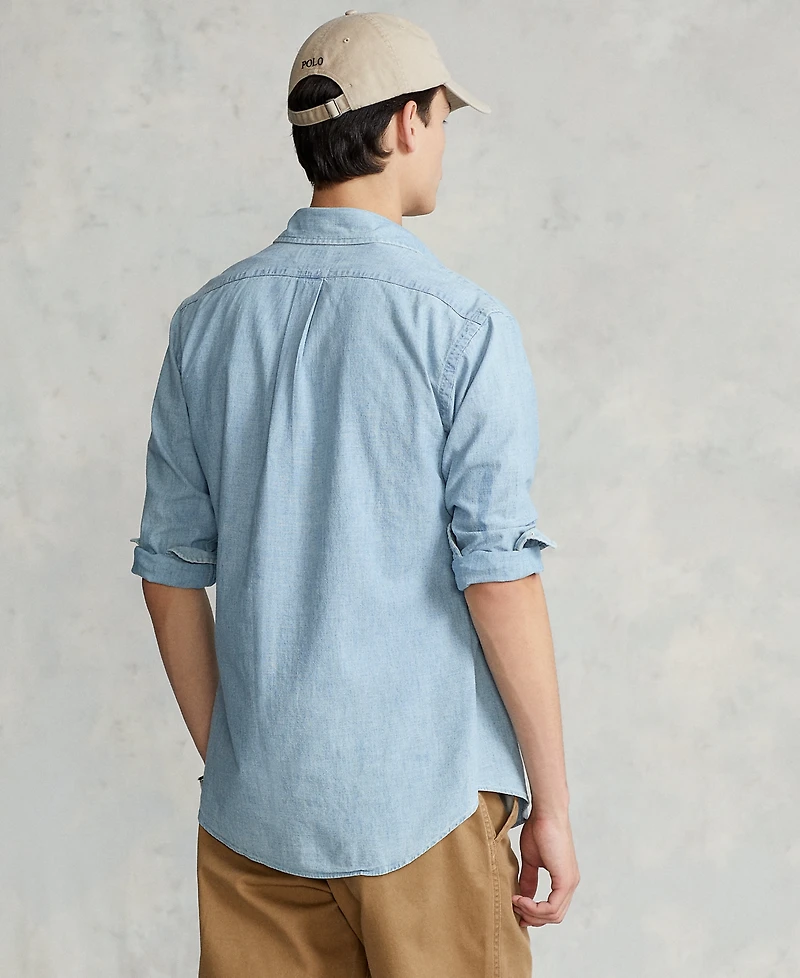 Polo Ralph Lauren Men's Long Sleeve Classic-Fit Chambray Shirt