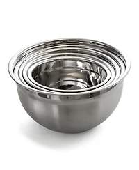 MegaChef 5 Piece Multipurpose Stackable Mixing Bowl Set with Lids