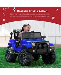 Best Choice Products 12V Kids Ride On Truck Car w/ Remote Control, Spring Suspension, Bluetooth, Led Lights