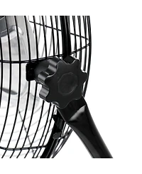 Vie Air Twin 12 Inch High Velocity All Metal Tilting 3 Speed Floor Fan